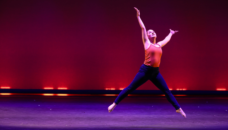 Dance students performing in the concert