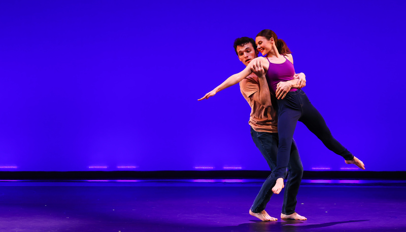 Dance students performing in the concert