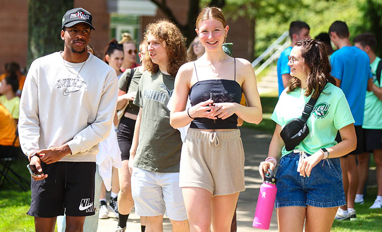 Students on campus