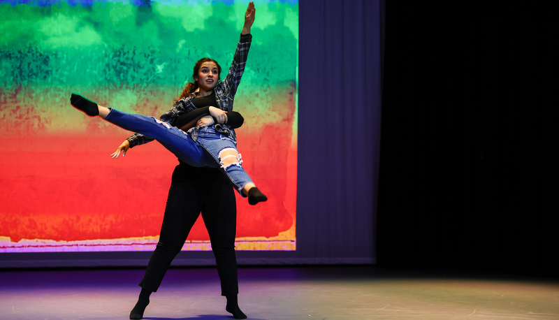 Dancers perform