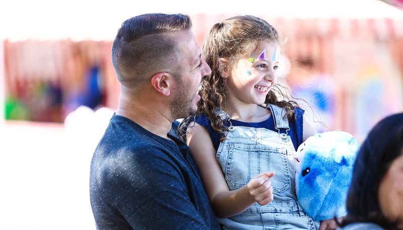 Visitors enjoying Villagefest