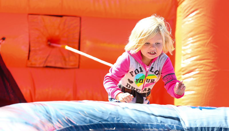 Visitors enjoying Villagefest