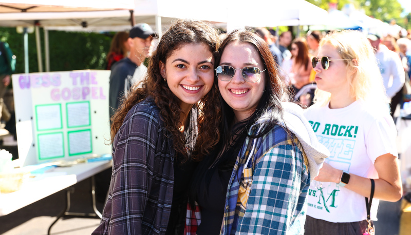 Visitors enjoying Villagefest