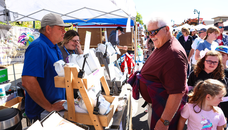 Visitors enjoying Villagefest