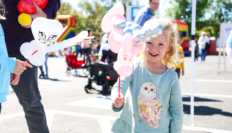 Visitors enjoying Villagefest