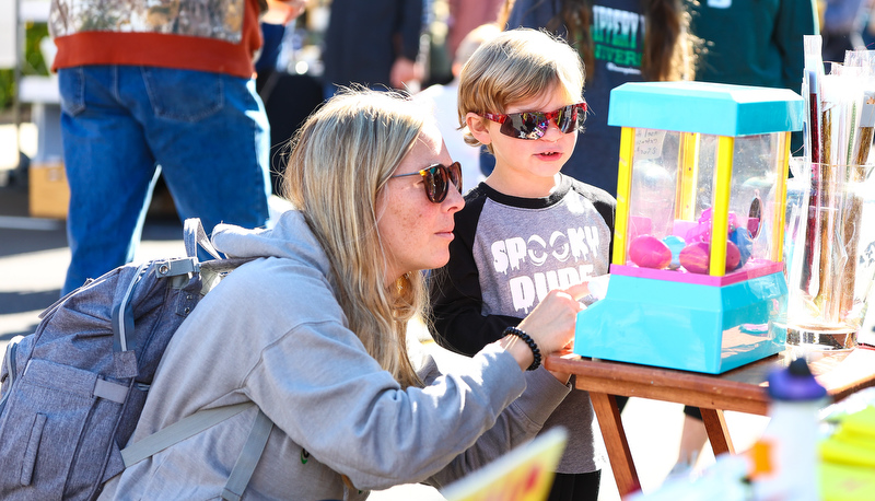 Visitors enjoying Villagefest