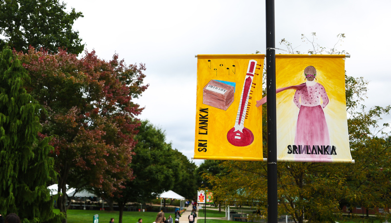 Banners on campus