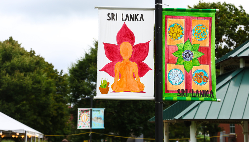 Banners on campus