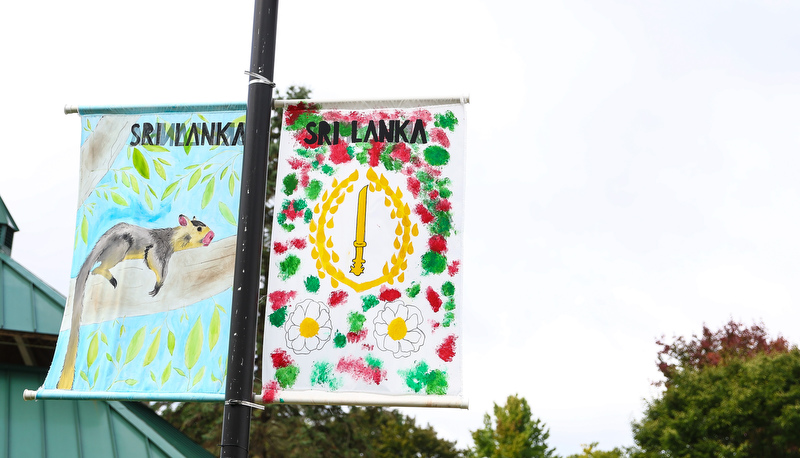 Banners on campus