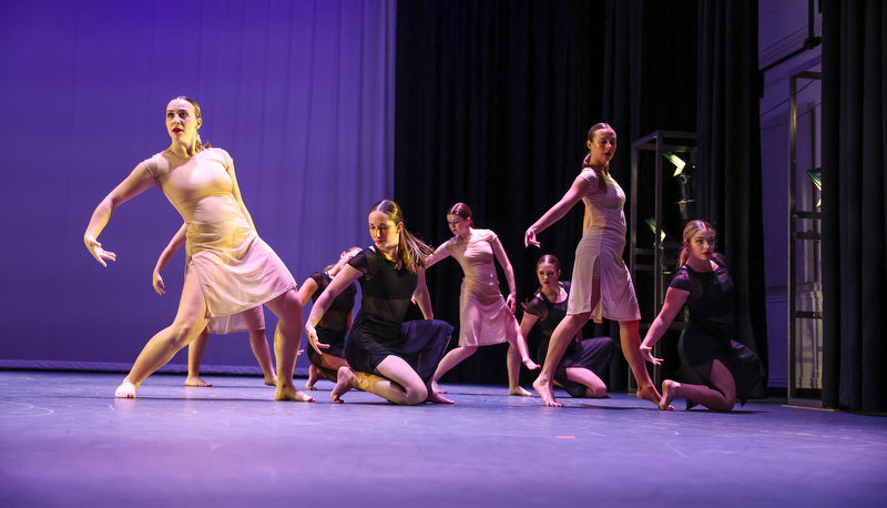 Students performing dance