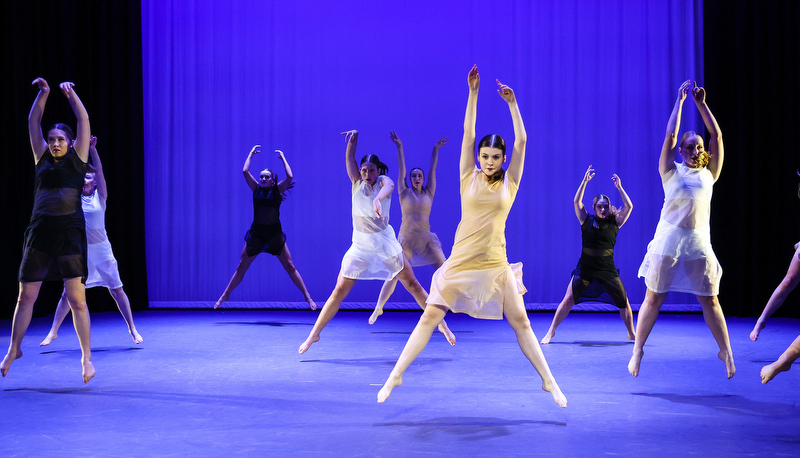 Students performing dance