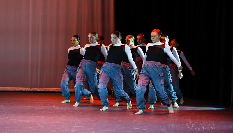 Students performing dance