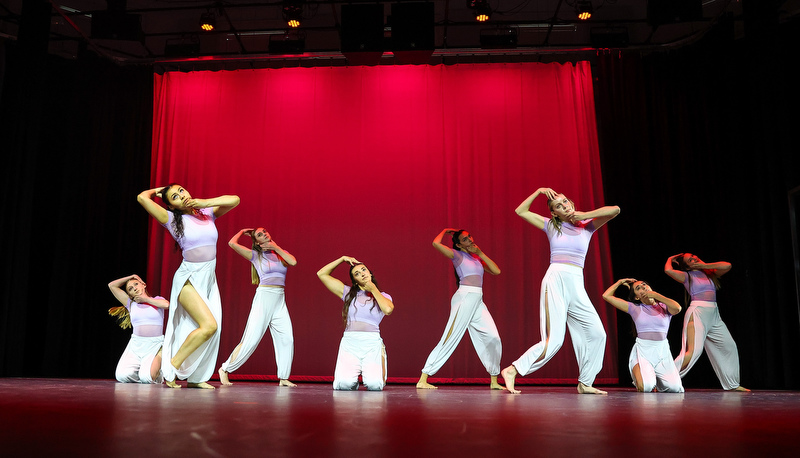 Students performing dance