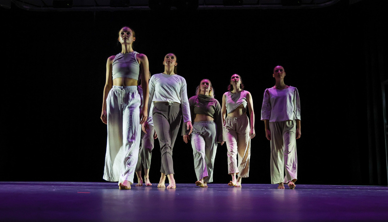 Students performing dance