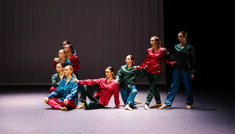 Students performing dance