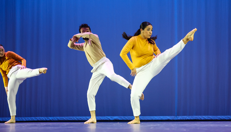 Students performing dance