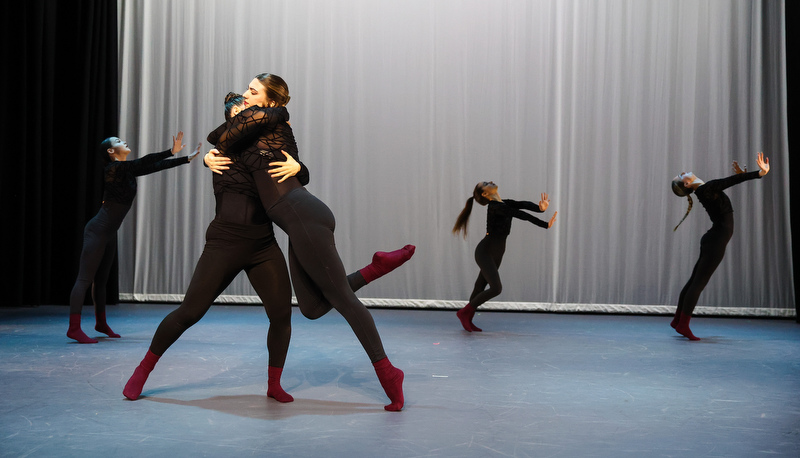 Students performing dance