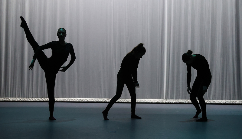 Students performing dance