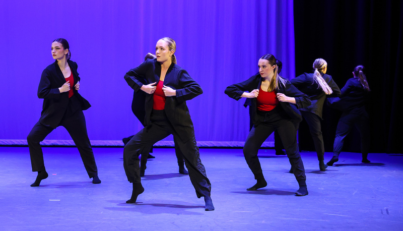 Students performing dance