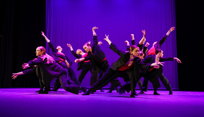 Students performing dance