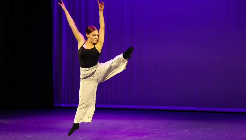 Students performing dance