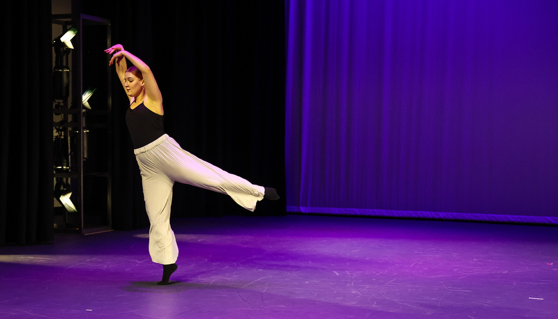 Students performing dance