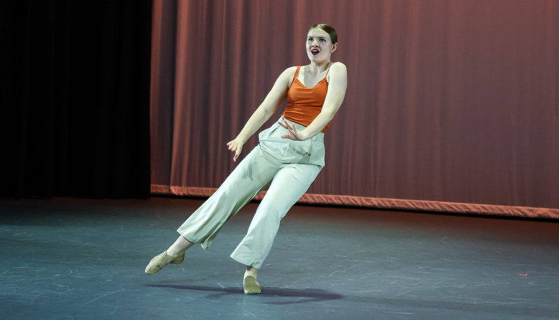 Students performing dance