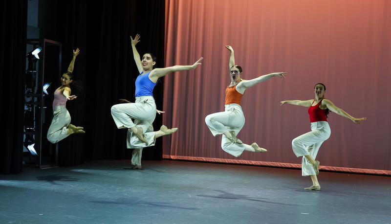 Students performing dance