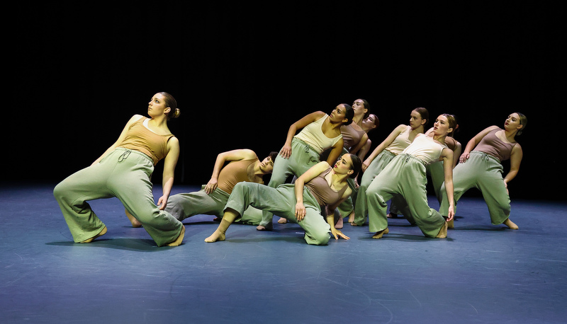 Students performing dance