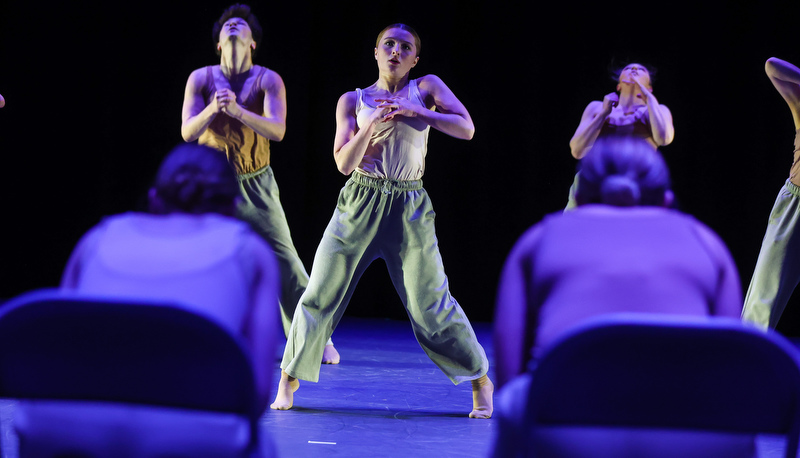 Students performing dance