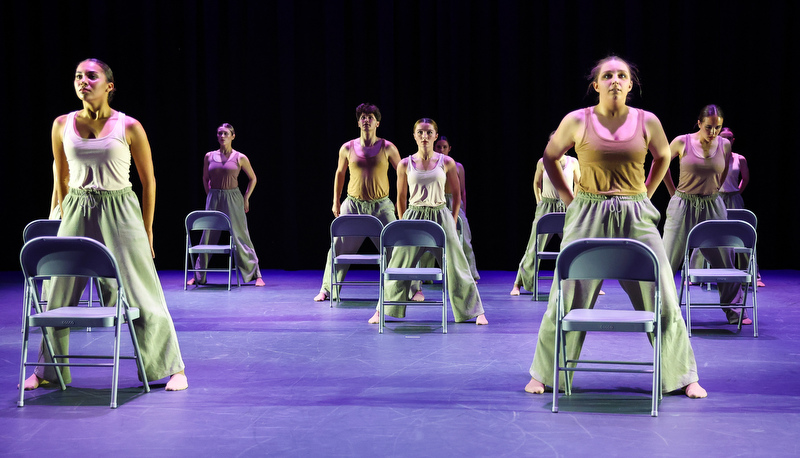 Students performing dance