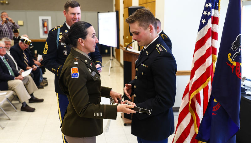 Spring ROTC Awards are presented