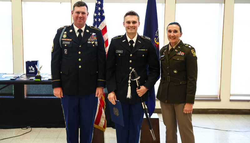 Spring ROTC Awards are presented