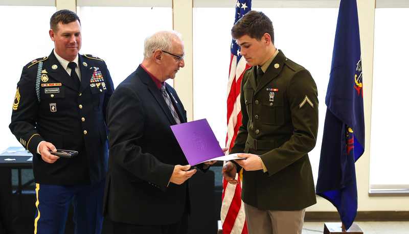 Spring ROTC Awards are presented