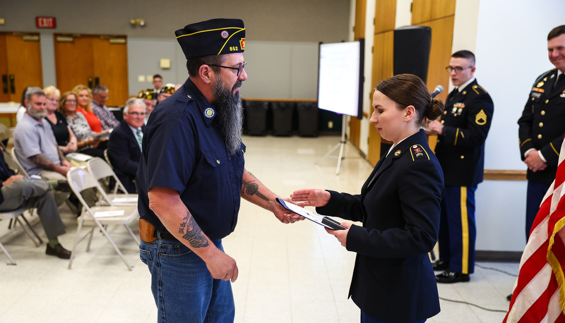 Spring ROTC Awards are presented