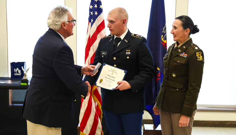 Spring ROTC Awards are presented