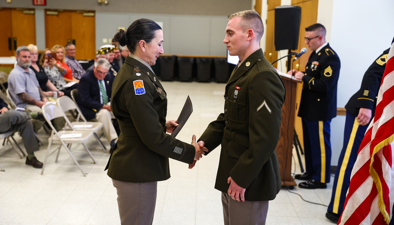 Spring ROTC Awards are presented