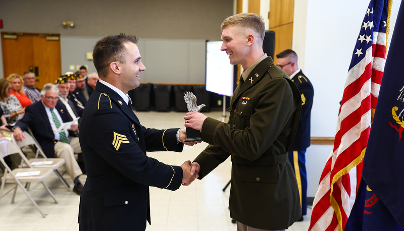 Spring ROTC Awards are presented