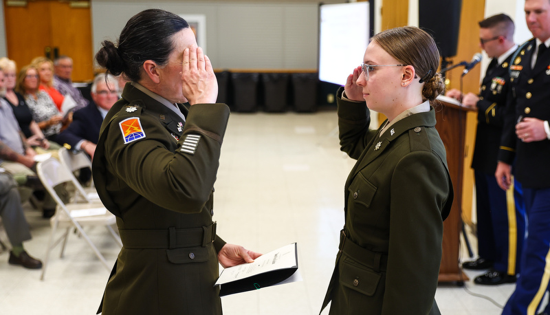 Spring ROTC Awards are presented