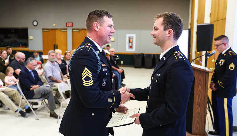 Spring ROTC Awards are presented