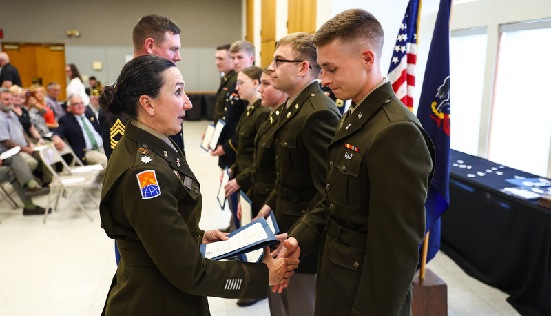 Spring ROTC Awards are presented