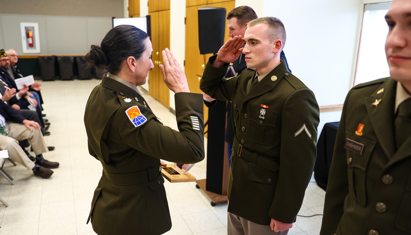 Spring ROTC Awards are presented