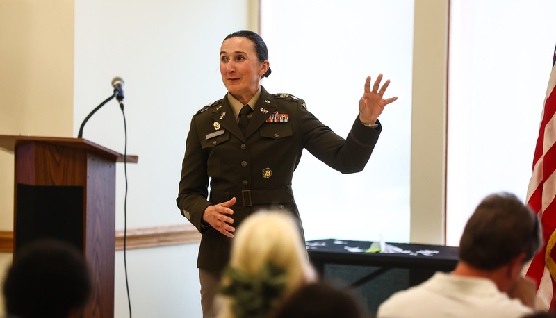 Spring ROTC Awards are presented