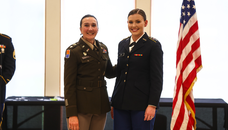 Spring ROTC Awards are presented