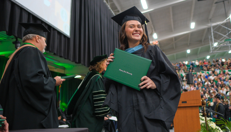 Students celebrating graduation