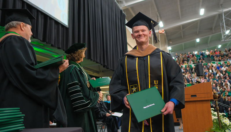 Students celebrating graduation