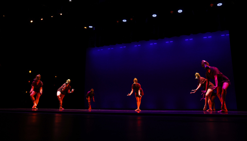 Students performing dance