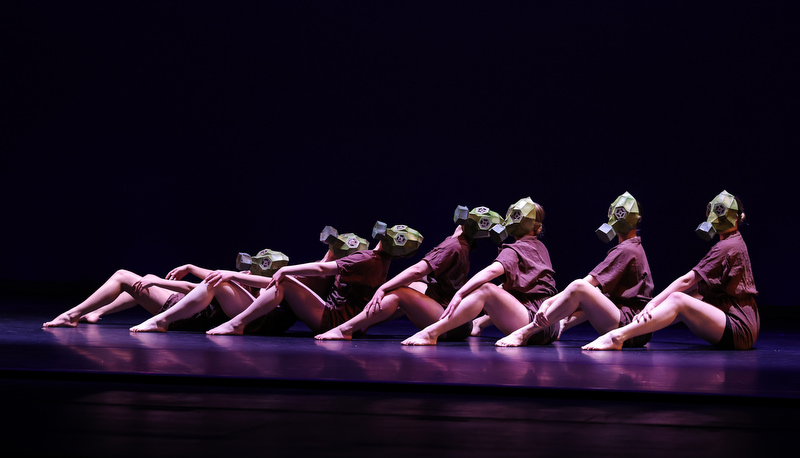 Students performing dance