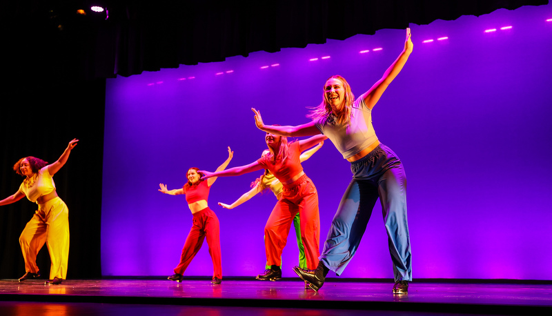 Students performing dance