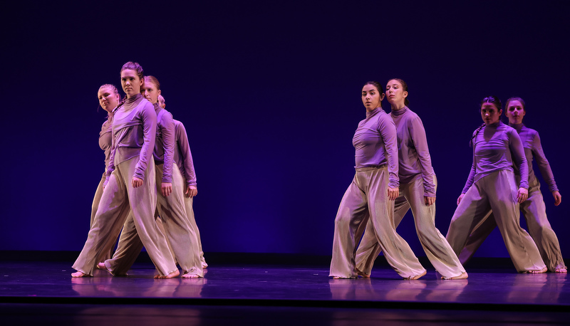 Students performing dance